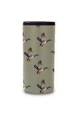 Tumbler with duck design on a beige background